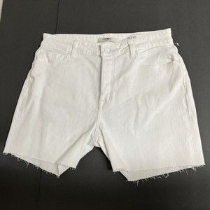 Fidelity Denim Womens Jimi Short Vintage White Size 29 Cut-off Boyfriend Raw Hem